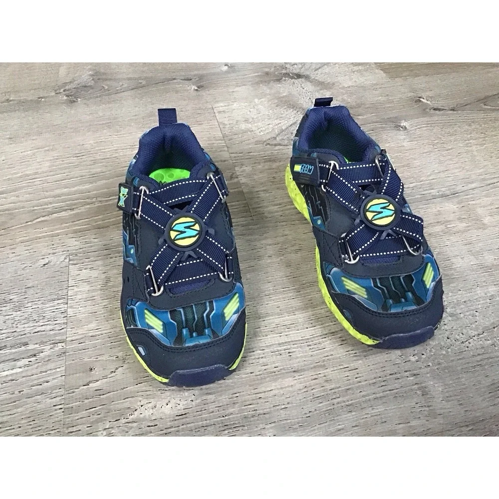 Skechers Cosmic Foam-PORTAL X 97502L Blue Shoes Youth Boys Size 2